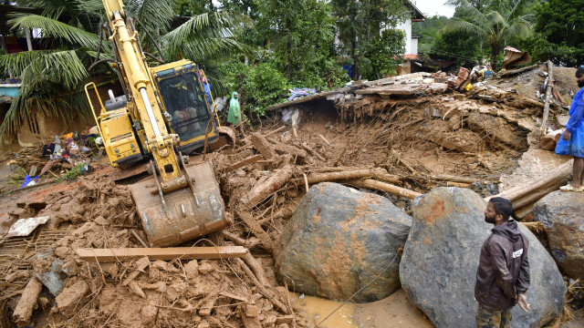 Rescue operations continue following landslides in Mylambadi, Wayanad district, Kerala, southern India, 30 July 2024